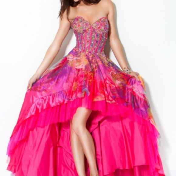 Corset High Low Prom Dresses